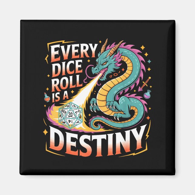 Imã Role Playing Gamer Rpg Master D20 Tabletop Funny R (Frente)