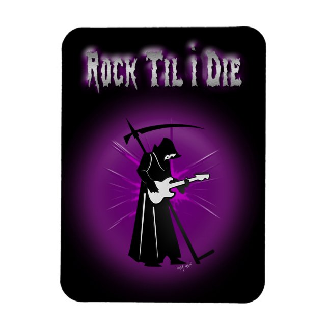 Ímã Roll 'n' de Death & Rock (Vertical)