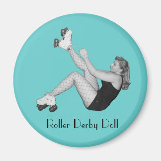 Imã Roller Derby Doll Magnet