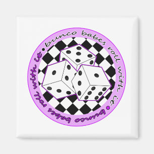 Imã Rolo dos borrachos de Bunco com ele - roxo