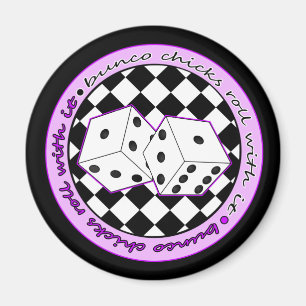 Imã Rolo dos pintinhos de Bunco com ele - roxo