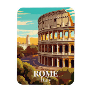 Ímã Roma Colosseum Itália Viagem Souvenir Magnet