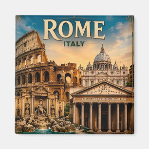Imã 🌍 Roma Itália Lista de Desejos Viagem Lembrança �
