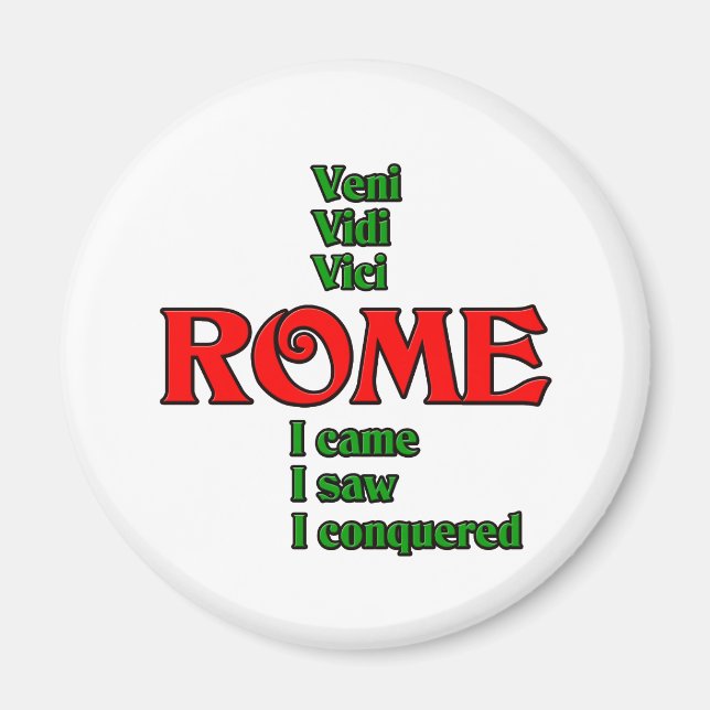 Imã Roma Itália Veni Vidi Vici (Frente)
