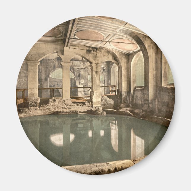 Imã Roman Baths and Abbey V, Bath, Somerset, Inglaterr (Frente)