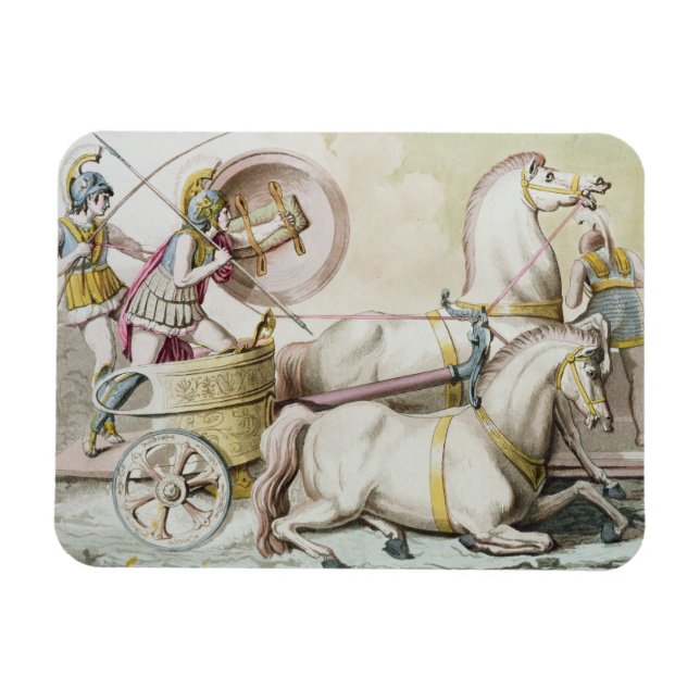 Ímã Roman Charioteers, do Costumi dei Romani, passagei (Horizontal)