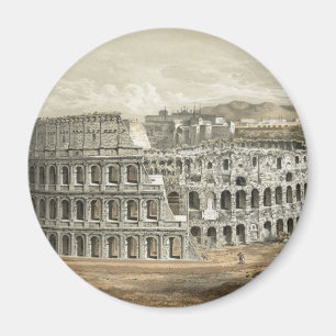 Imã Roman Coliseum Vintage Art