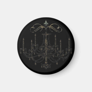 Imã Romance com um Chandelier ~ Magnet Amor Francês
