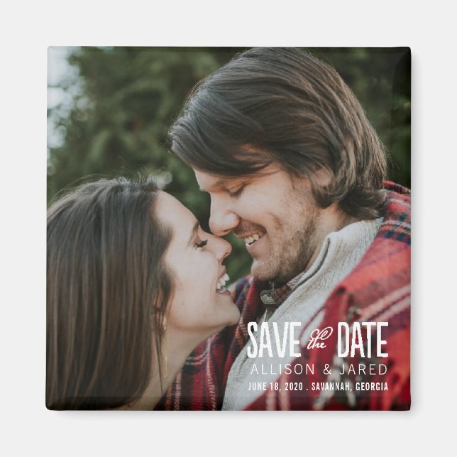 Imã Romance Salvar a Data (Frente)