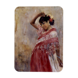 Ímã Romani Gypsy Woman Dancing (por Albert Edelsense)