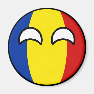 Imã Romania Geeky de tensão engraçado Countryball