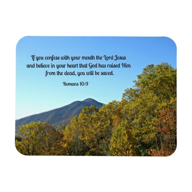Ímã Romanos 10:9 Se confessar com a boca... (Horizontal)