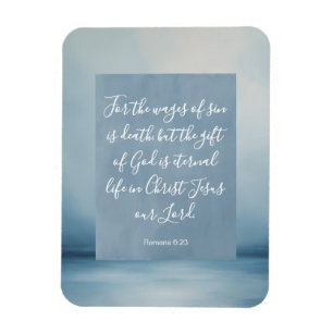 Ímã Romanos 6:23 Versículo da Bíblia Personalizável