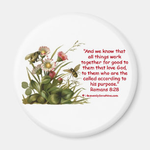 Imã Romanos 8:28 Bee Motif
