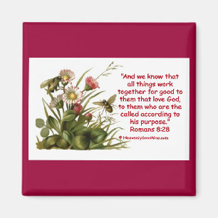 Imã Romanos 8:28 Bee Motif