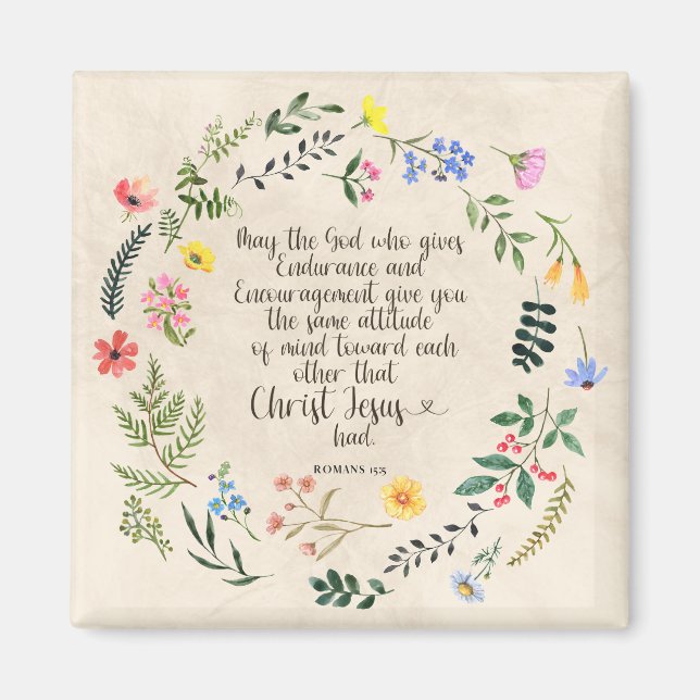 Imã Romanos Imagem Versa de Bíblia 15:5 (Frente)