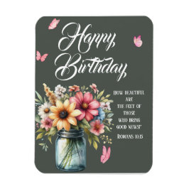 Ímã Romans 10:15 Birthday Greeting Magnet
