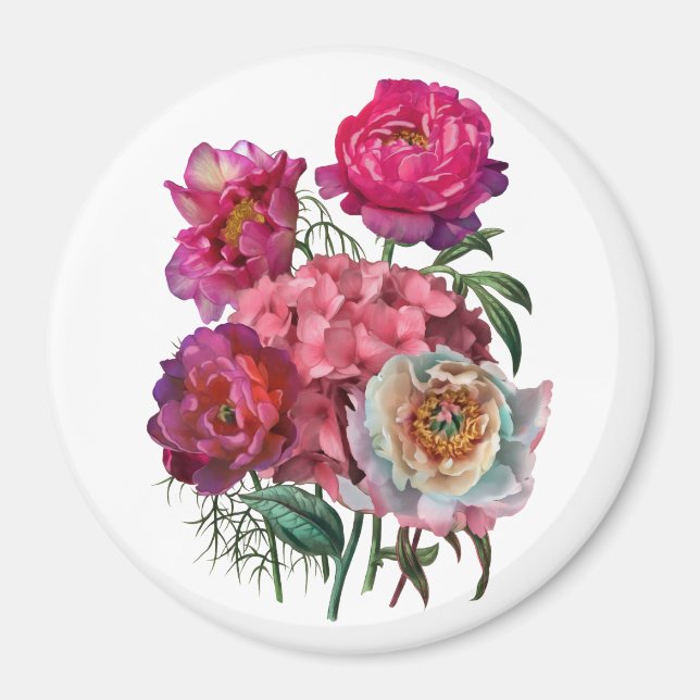 Imã Romantic flower garden (Frente)