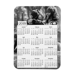 Ímã romântico personalizado 2018 calendários d