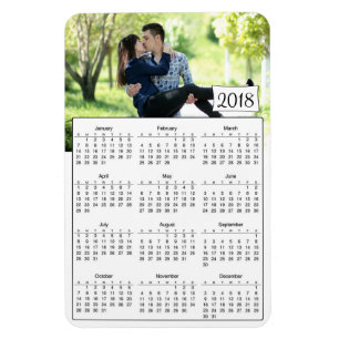 Ímã romântico personalizado 2018 calendários d