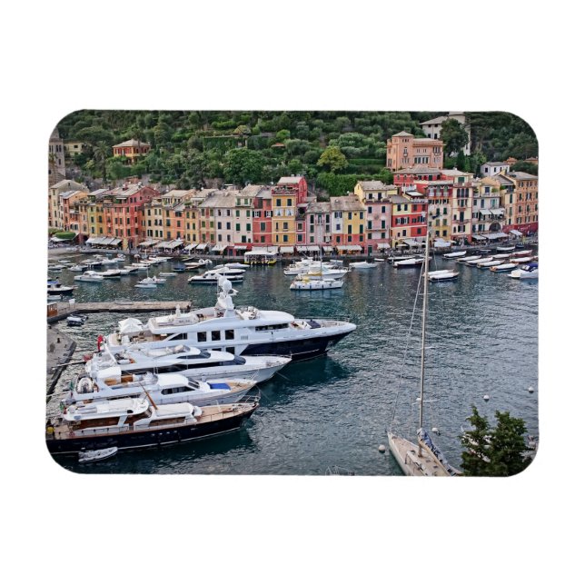 Ímã Romântico Portofino, Itália - Itália Magnet (Horizontal)