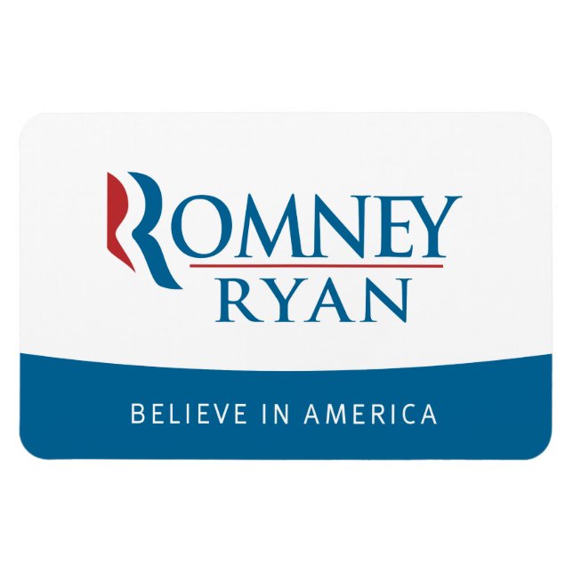 Ímã Romney Ryan Acredita no Flexi Magnet Americano (Horizontal)