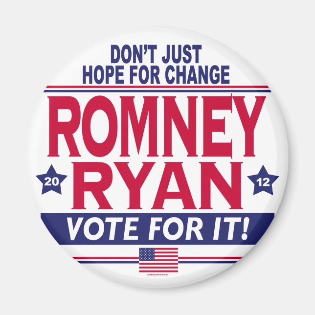 Imã Romney Ryan Hope Change (Frente)