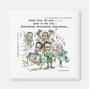 Imã RomneyHood Funny Oferece Cartões De Camisetas De M