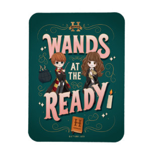 Ímã Ron & Hermione Wands no Ready