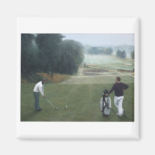 Imã Ron McGill Golfing Oil Painting 1 (Frente)