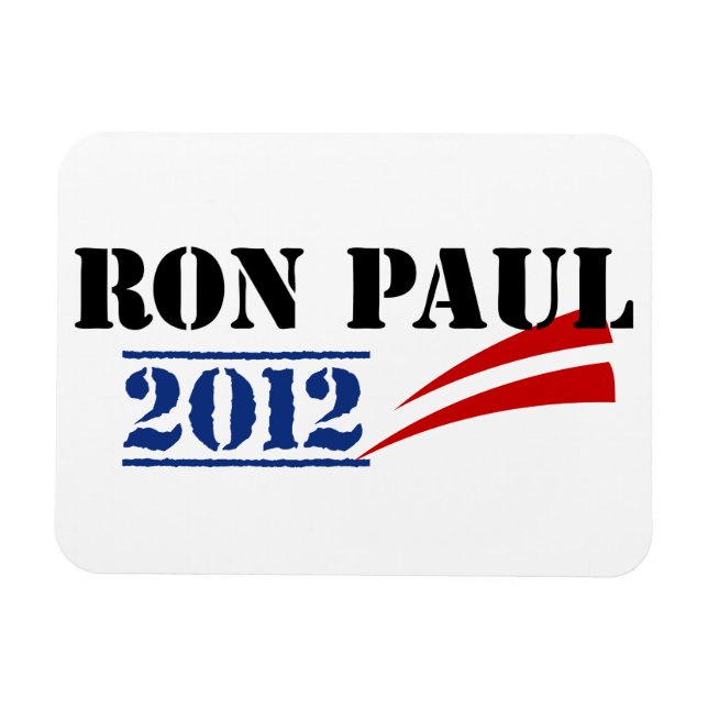 Ímã Ron Paul 2012 (Horizontal)