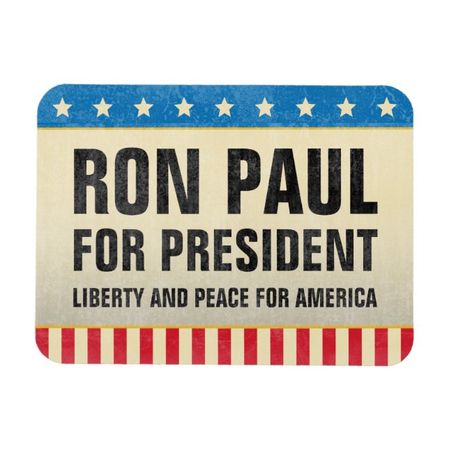 Ímã Ron Paul pelo Presidente Magnet (Horizontal)