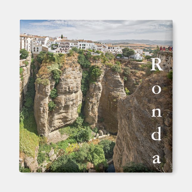 Imã Ronda. Canyon. Cidade. Pessoas. (Frente)