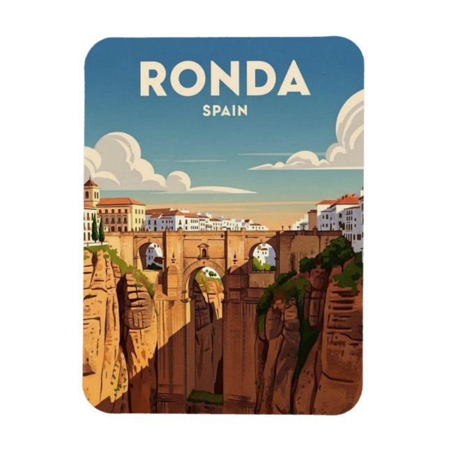 Ímã Ronda Spain Travel (Vertical)