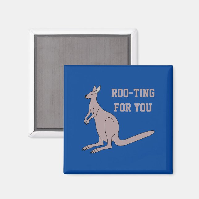 Imã Roo Para Você Bonita Aussie Funny Kangaroo Pun (Front/Back)