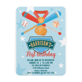 Ímã Rookie do Ano do primeiro aniversario Baseball