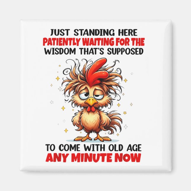 Imã Rooster Just Standing Here Patiently Waiting For T (Frente)