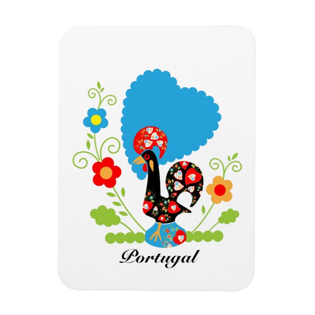 Ímã Rooster Português (Vertical)