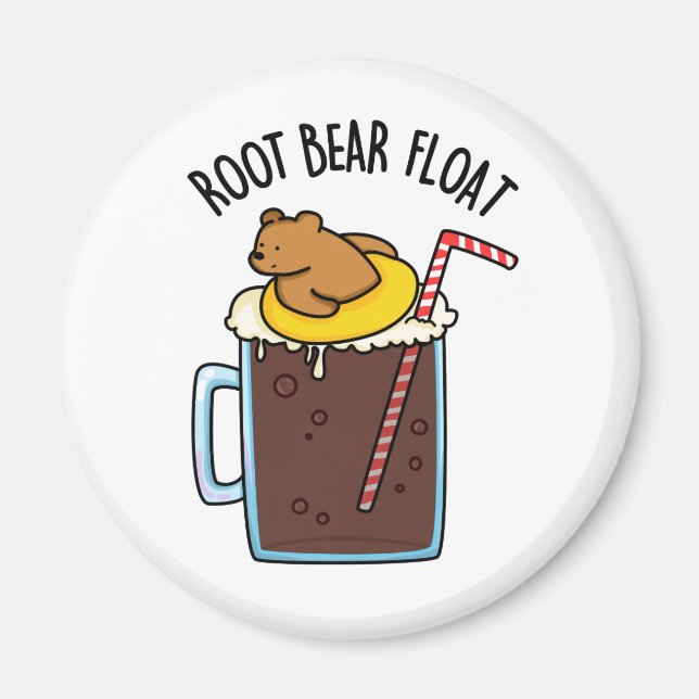 Imã Root Bear Flutuando Cerveja Root Engraçado (Frente)