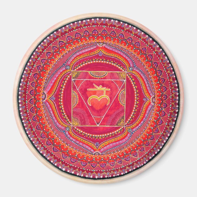 Imã Root Chakra Mandala Magnet (Frente)
