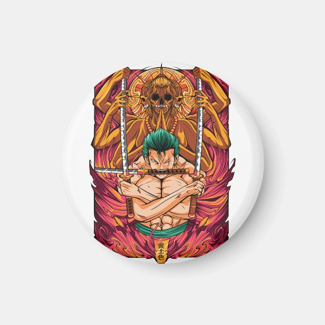 Imã Roronoa Zoro One Piece (Frente)
