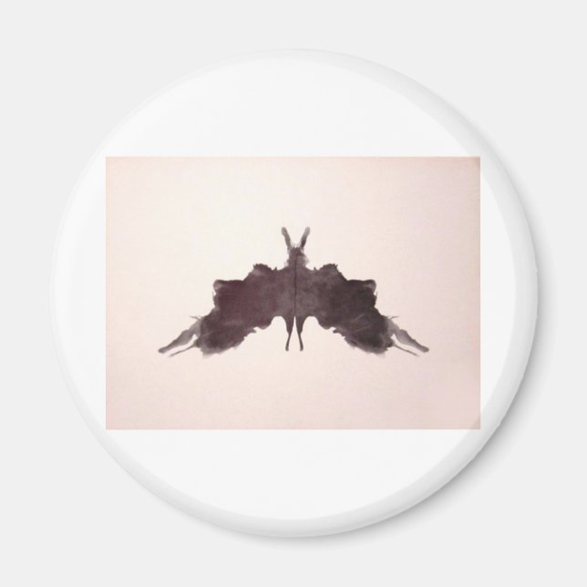 Imã Rorschach Test Ink Blots Plate 5 Bat Moth (Frente)