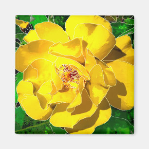 Imã Rosa amarelo