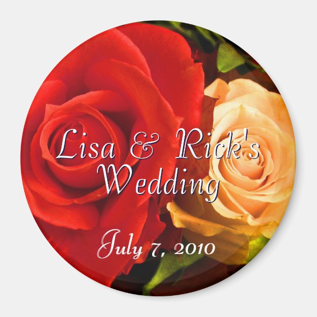 Imã Rosa Amarelo-Vermelho (Frente)