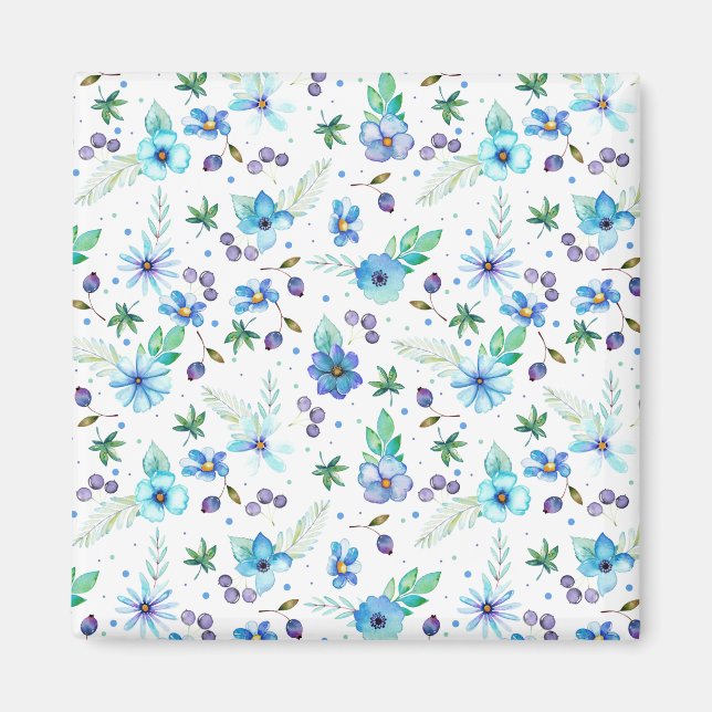 Imã Rosa azul (Frente)