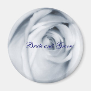 Imã rosa azul magnet Bride e Groom