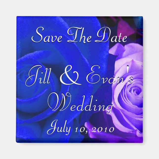 Imã Rosa azul-roxo (Frente)