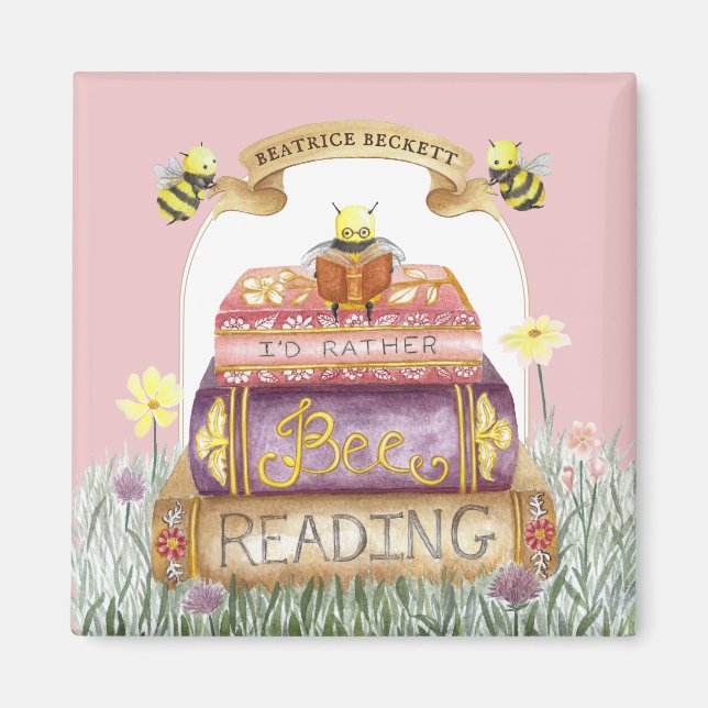 Imã Rosa Bonito, eu Preferencialmente a ler o livro (Frente)