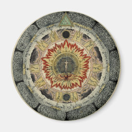 Imã Rosa Cósmico mágico Mandala