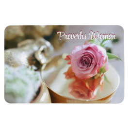 Ímã Rosa cristã e mulher do provérbio